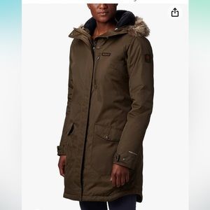 Columbia Women's Suttle Mountain Long Insulated Jacket (size med, olive green)